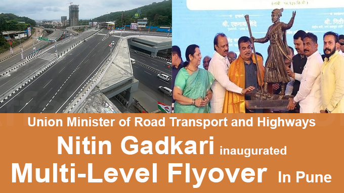 Gadkari Inaugurates Multi-Level Flyover In Pune