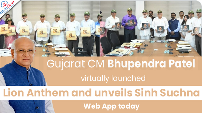 Gujarat CM Bhupendra Patel virtually launches Lion Anthem and unveils Sinh Suchna' Web App today
