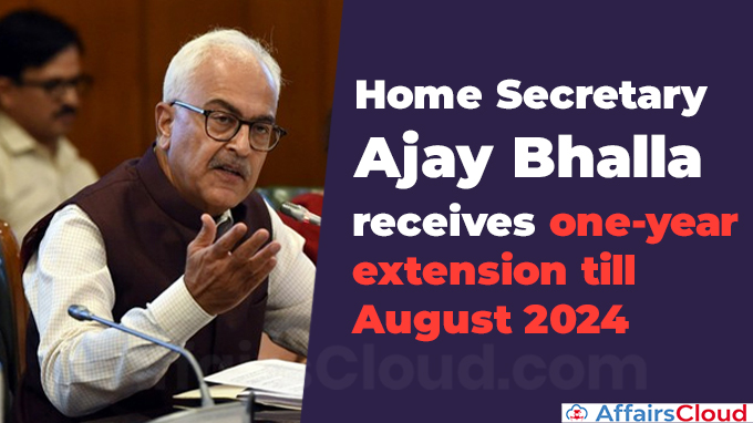 Home Secretary Ajay Bhalla receives