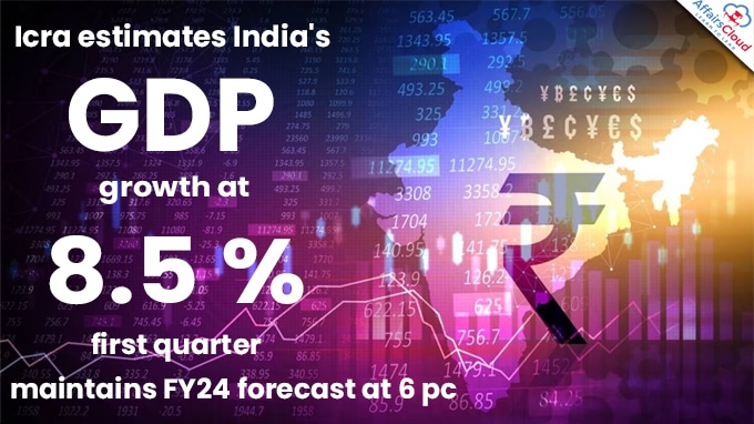 Icra estimates India's GDP growth at 8.5 pc (1)
