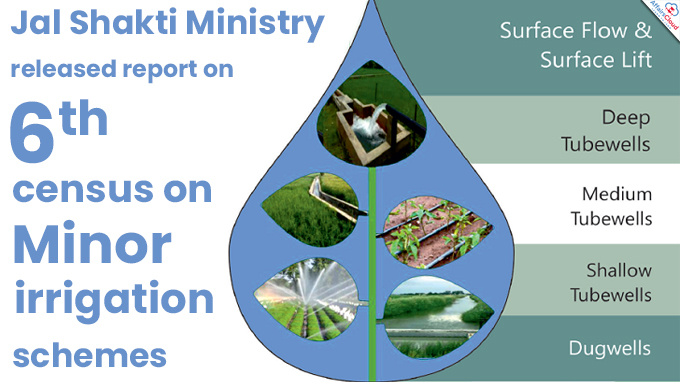 Jal Shakti Ministry releases report on 6th census on minor irrigation schemes