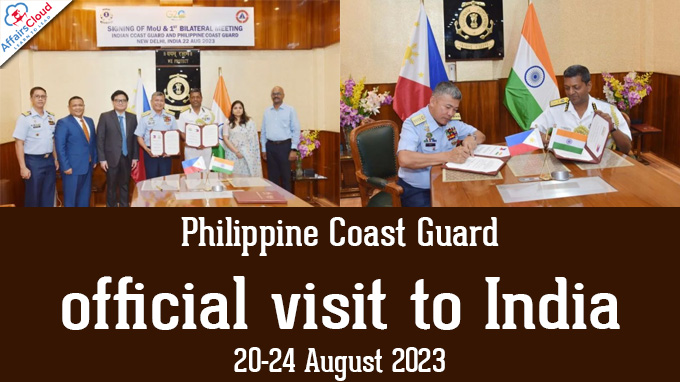 PCG official visit to India from 20-24 August 2023