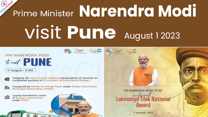 Prime Minister Narendra Modi visit to Pune - August 1 2023