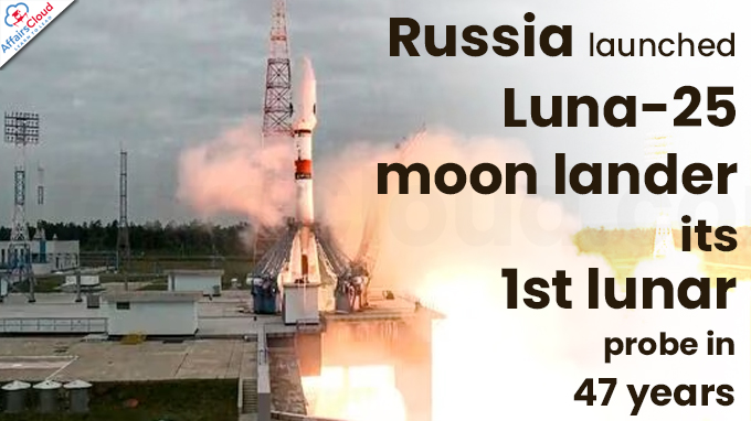 Russia launches Luna-25 moon lander