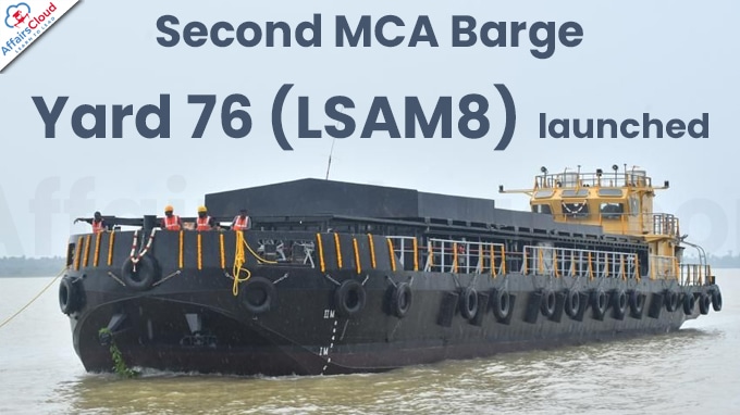 Second MCA Barge, Yard 76 (LSAM8) launched