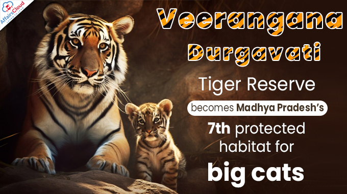 ‘Veerangana Durgavati Tiger Reserve’ becomes Madhya Pradesh’s 7th protected habitat for big cats