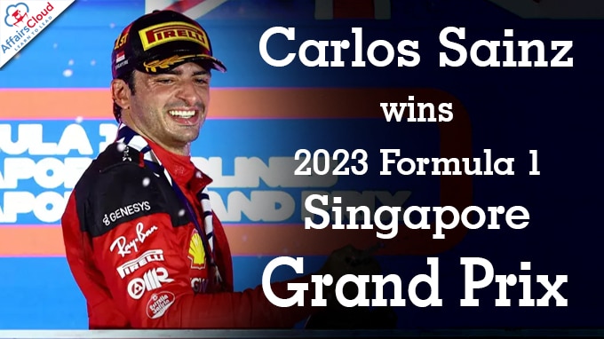 2023 F1 Singapore GP results Carlos Sainz wins thrilling race