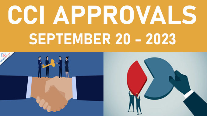 CCI Approvals - September 20 2023