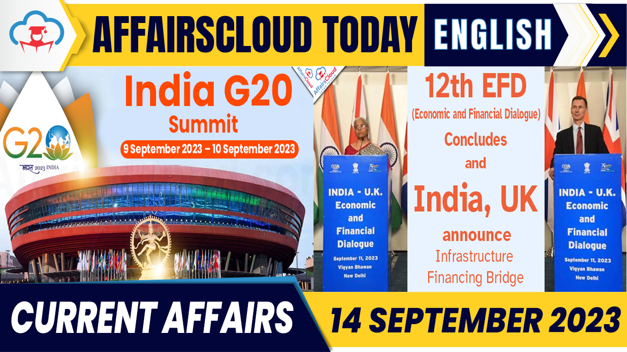 Current Affairs 14 September 2023 English