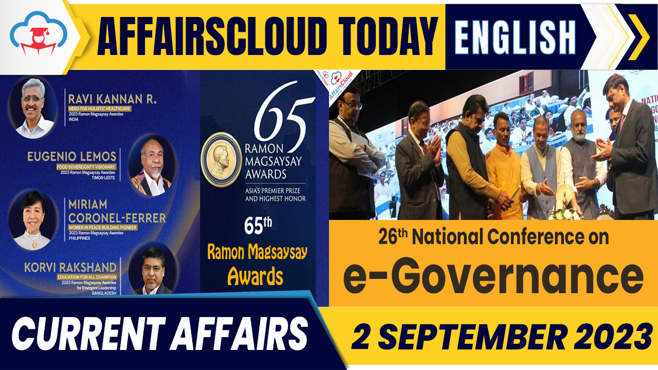 Current Affairs 2 September 2023 English