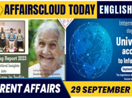 Current Affairs 29 September 2023 English