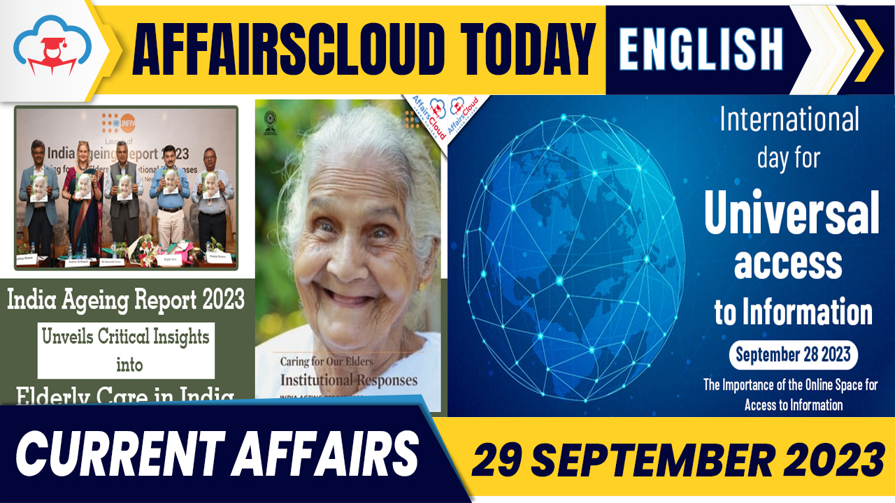 Current Affairs 29 September 2023 English