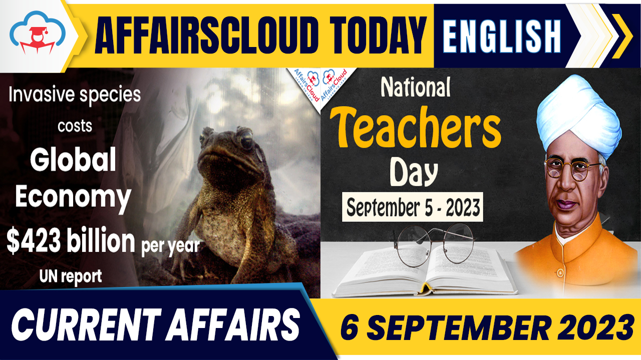 Current Affairs 6 September 2023 English