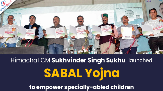 Himachal CM Sukhu launches SABAL Yojna to empower specially-abled children