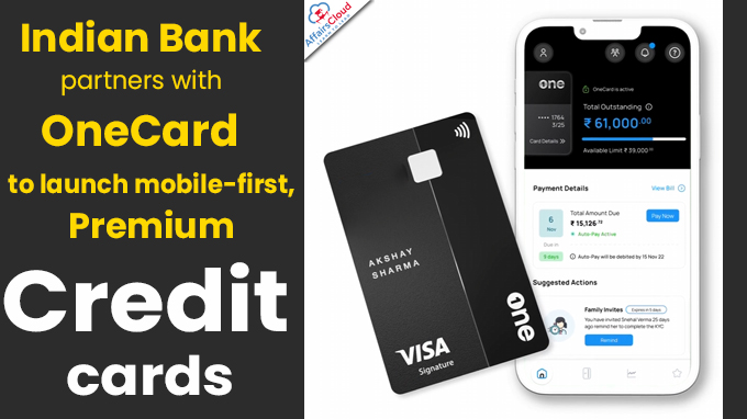 Indian Bank partners with OneCard to launch mobile-first, premium credit cards