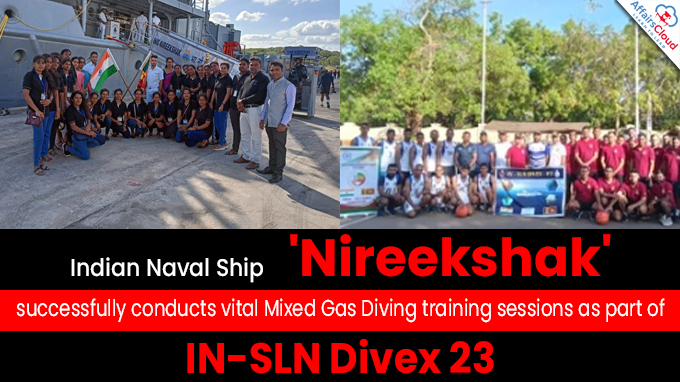 Indian Naval Ship 'Nireekshak' successfully conducts