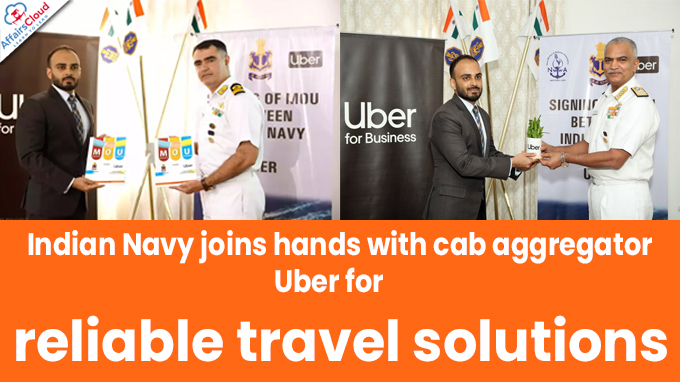 Indian Navy joins hands with cab aggregator Uber for reliable travel solutions