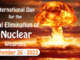 International Day for the Total Elimination of Nuclear Weapons - September 26 2023