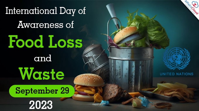 International Day of Awareness of Food Loss and Waste - September 29 2023