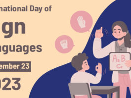 International Day of Sign Languages - September 23 2023