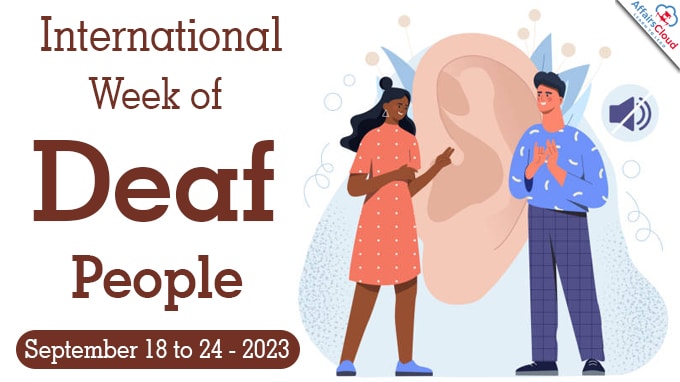 International Week of Deaf People - September 18 to 24, 2023