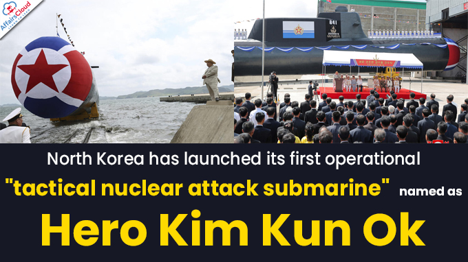 North Korea has launched a new nuclear attack submarine