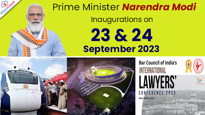 PM Modi Inaugurations on 23 & 24 September 2023