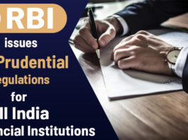 RBI issues new prudential regulations for All India Financial Institutions