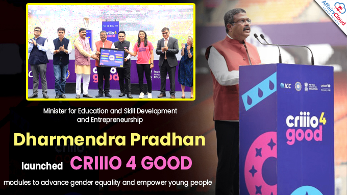 Shri Dharmendra Pradhan launches CRIIIO 4 GOOD