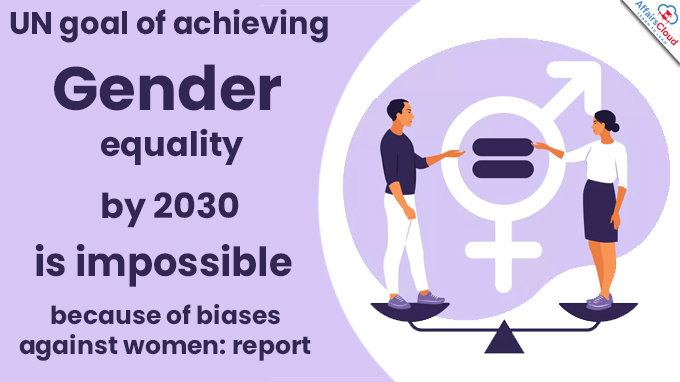 UN goal of achieving gender equality by 2030
