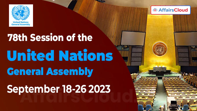 78th Session of the United Nations General Assembly September 18-26, 2023