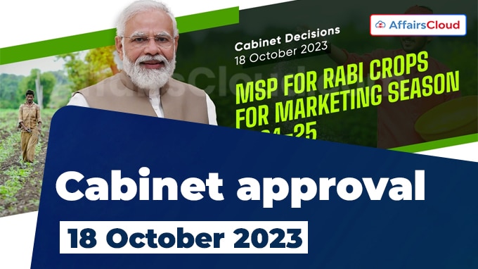 Cabinet approval on 18 Oct 2023