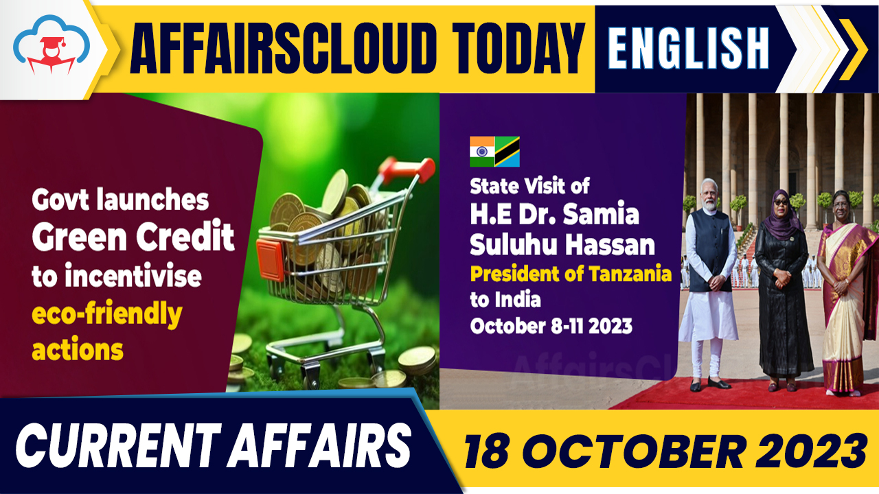 Current Affairs 18 October 2023 English