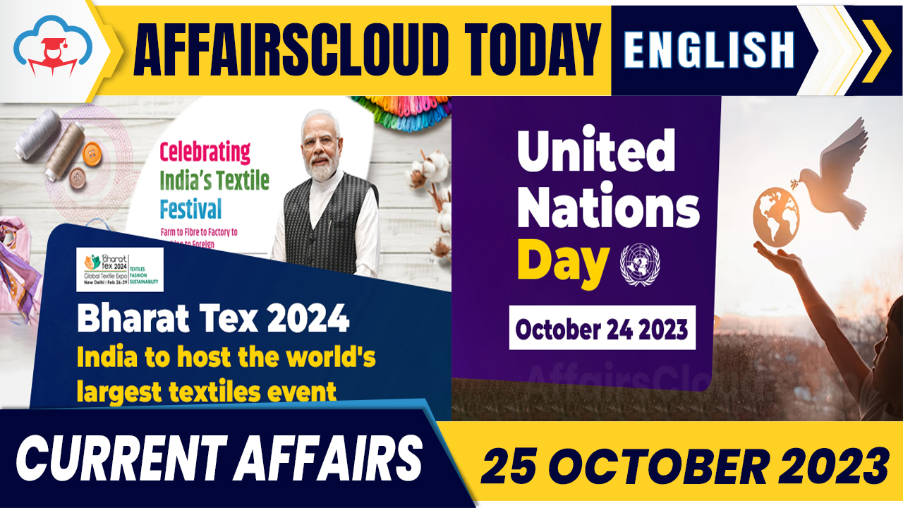 Current Affairs 25 October 2023 English