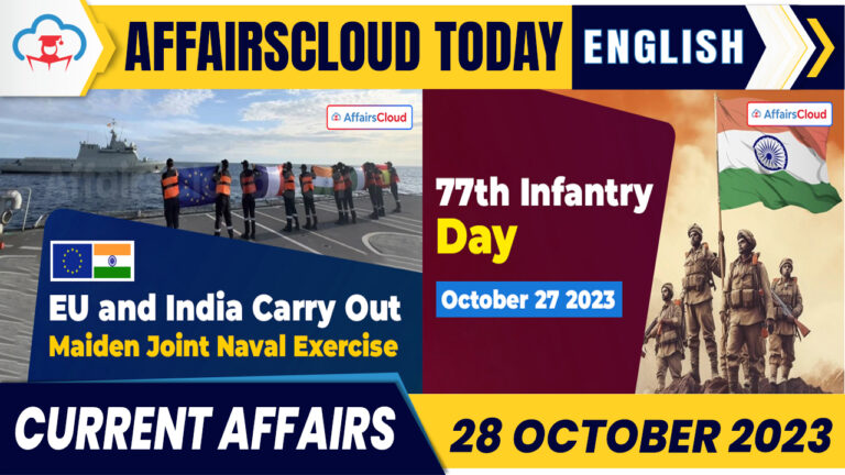 Current Affairs 28 October 2023