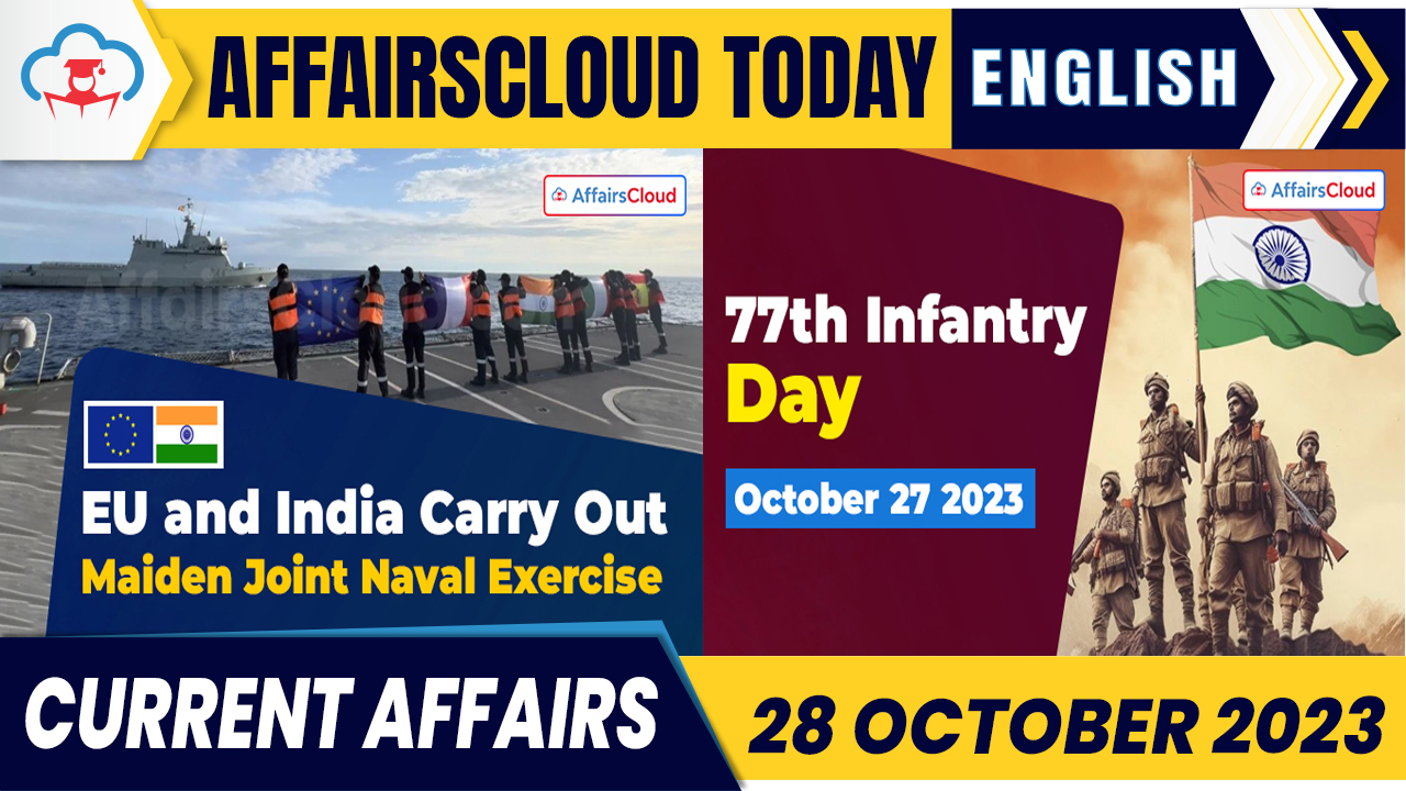 Current Affairs 28 October 2023 English