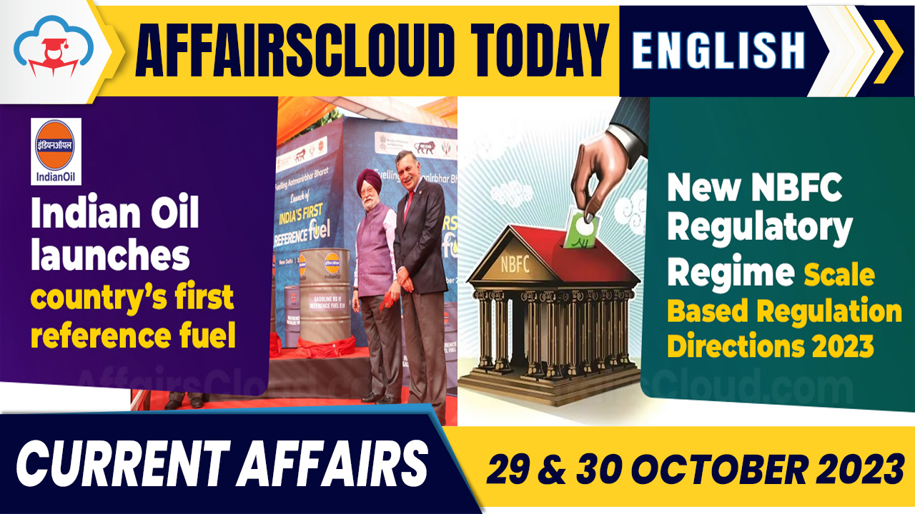 Current Affairs 29 & 30 October 2023 English 1