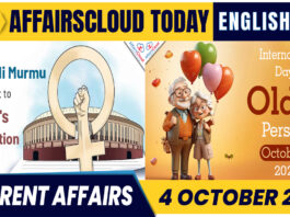 Current Affairs 4 October 2023 English