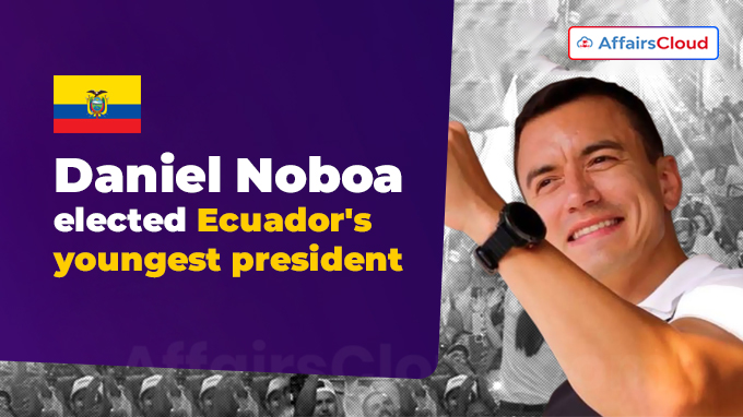 Daniel Noboa elected Ecuador's youngest president