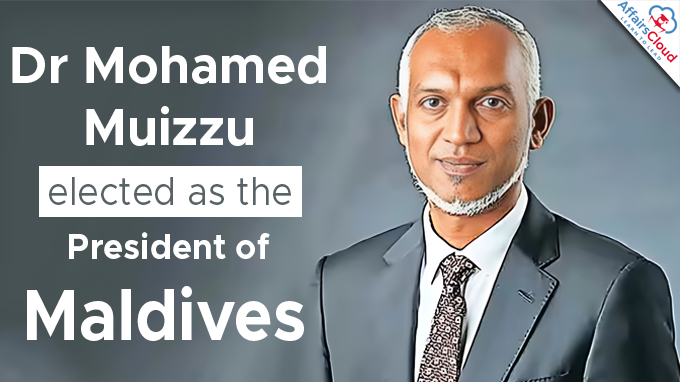 Dr Mohamed Muizzu elected as the President of Maldives