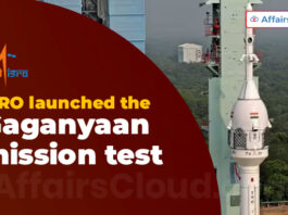 ISRO launches the Gaganyaan mission test
