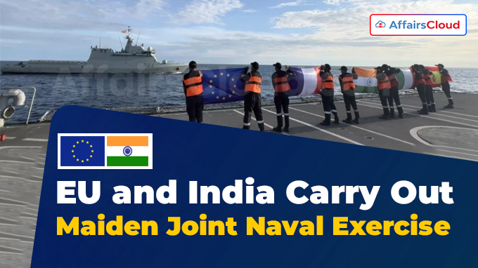 In a first, India, EU carry out joint naval drills in Gulf of Guinea