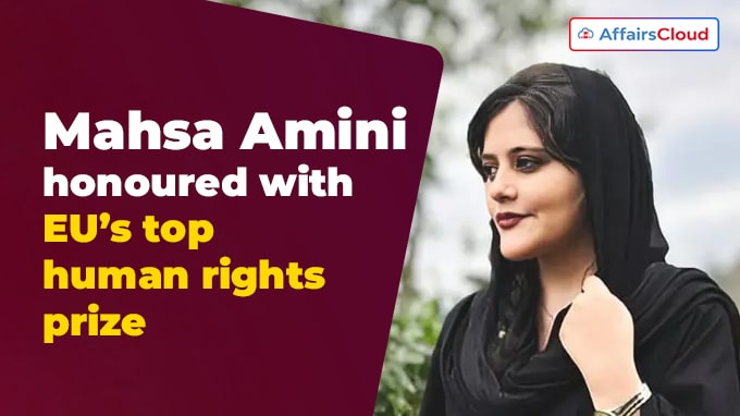 Mahsa Amini honoured with EU’s top human rights prize