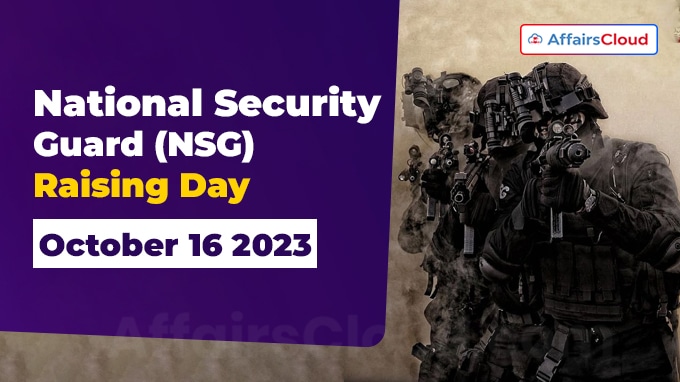 National Security Guard (NSG) Raising Day - October 16 2023