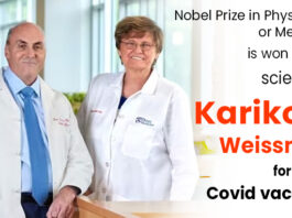 Nobel Prize in Physiology or Medicine is won by the scientists Kariko and Weissman for mRNA Covid vaccines