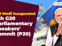 PM inaugurates 9th G20 Parliamentary Speakers' Summit (P20)