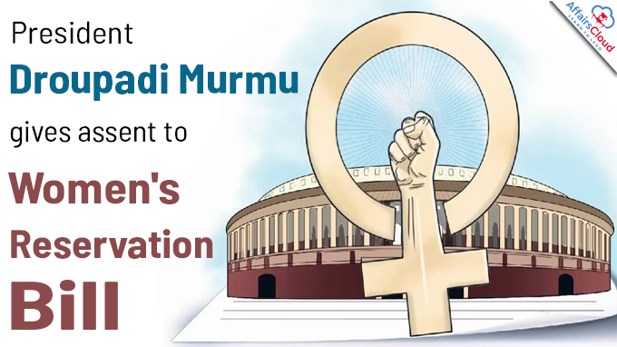 President Droupadi Murmu gives assent to Women's Reservation Bill (2)
