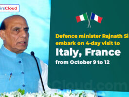 Rajnath Singh embark on 4-day visit to Italy, France from October 9 to 12