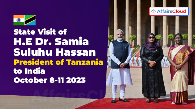 Tanzanian President Samia Suluhu Hassan arrives in India