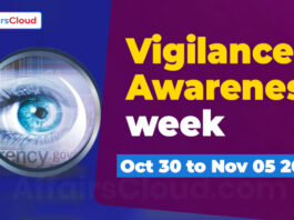 Vigilance Awareness week - October 30 to November 05 2023